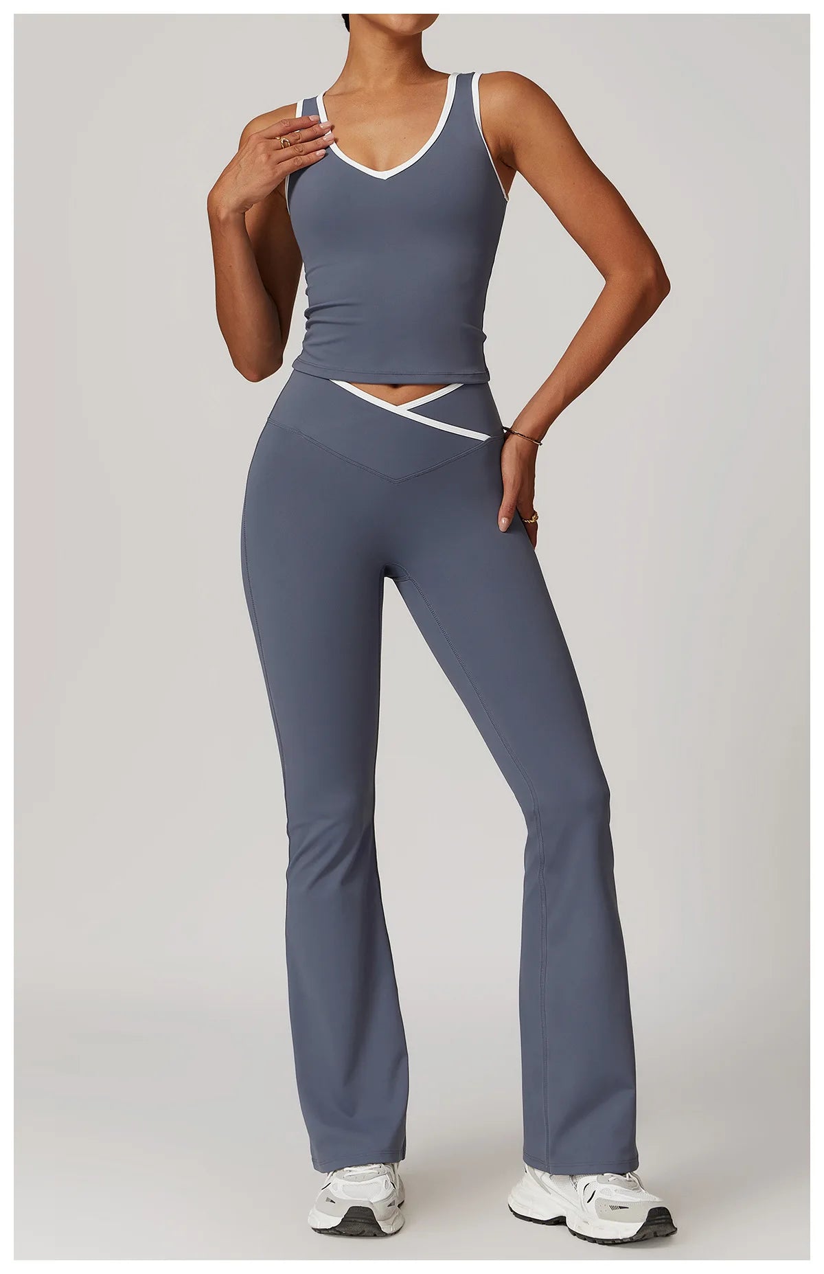 2PCS Yoga Set Women Tracksuit Nude Feeling Workout Sets Gym Clothes Push Up Fitness Running Sportwear Sport Bra Leggings Suit