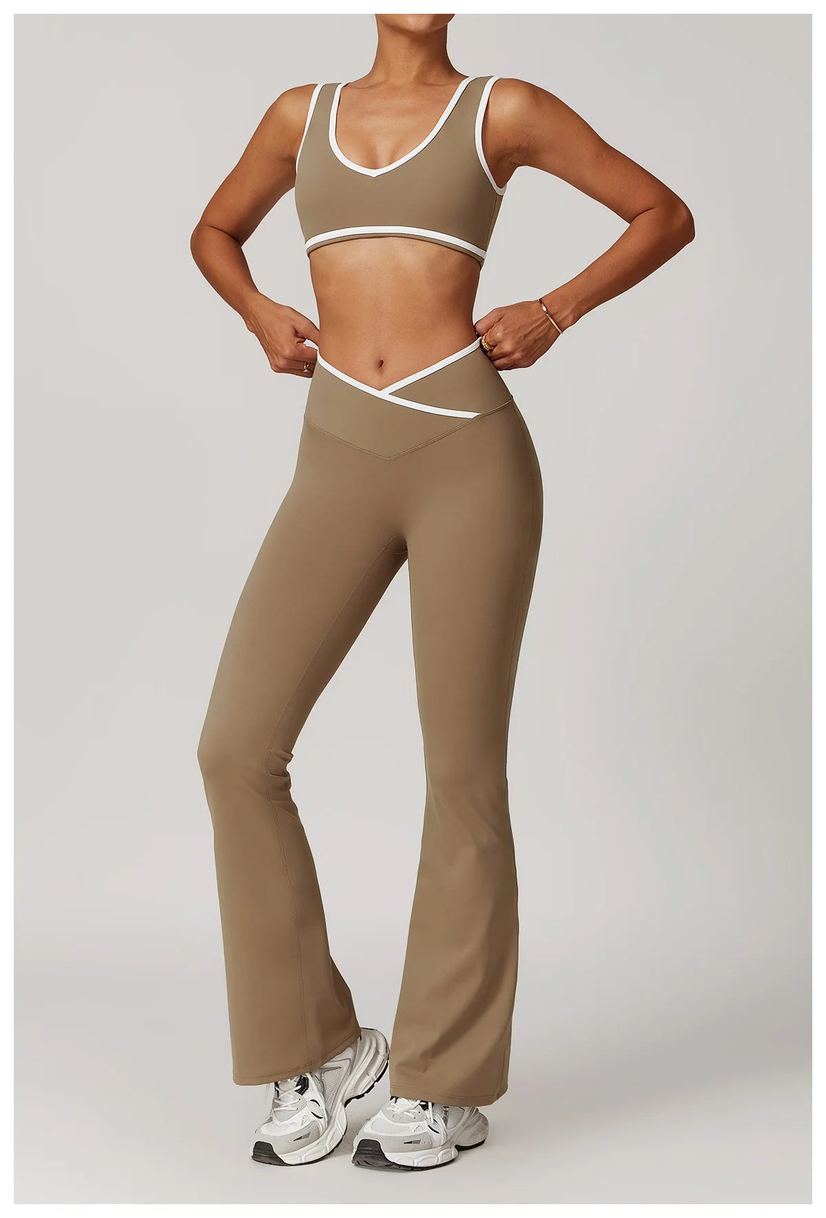 2PCS Yoga Set Women Tracksuit Nude Feeling Workout Sets Gym Clothes Push Up Fitness Running Sportwear Sport Bra Leggings Suit