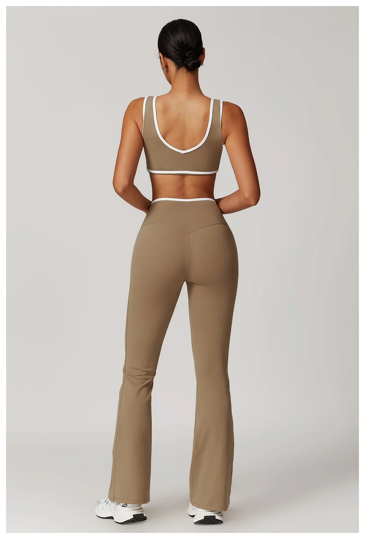 2PCS Yoga Set Women Tracksuit Nude Feeling Workout Sets Gym Clothes Push Up Fitness Running Sportwear Sport Bra Leggings Suit