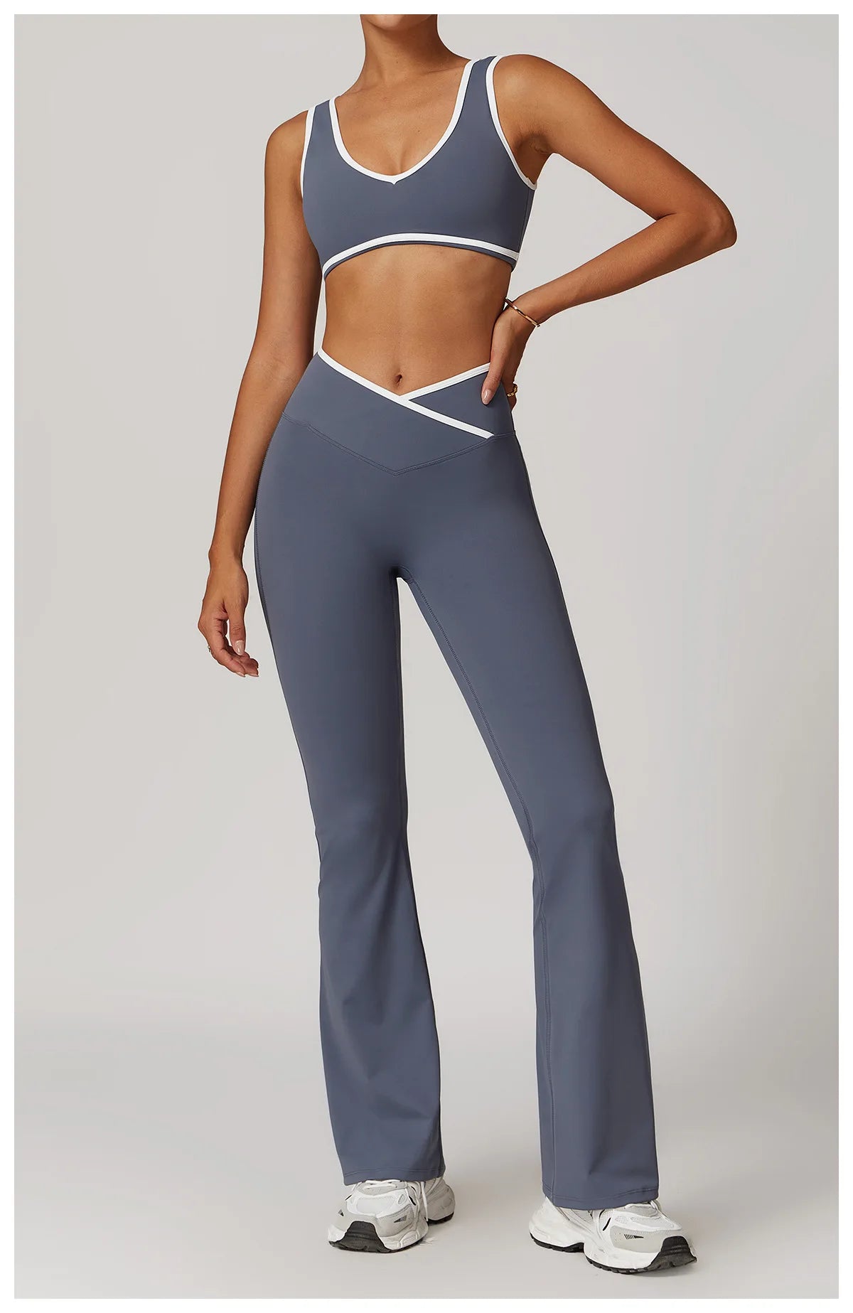 2PCS Yoga Set Women Tracksuit Nude Feeling Workout Sets Gym Clothes Push Up Fitness Running Sportwear Sport Bra Leggings Suit