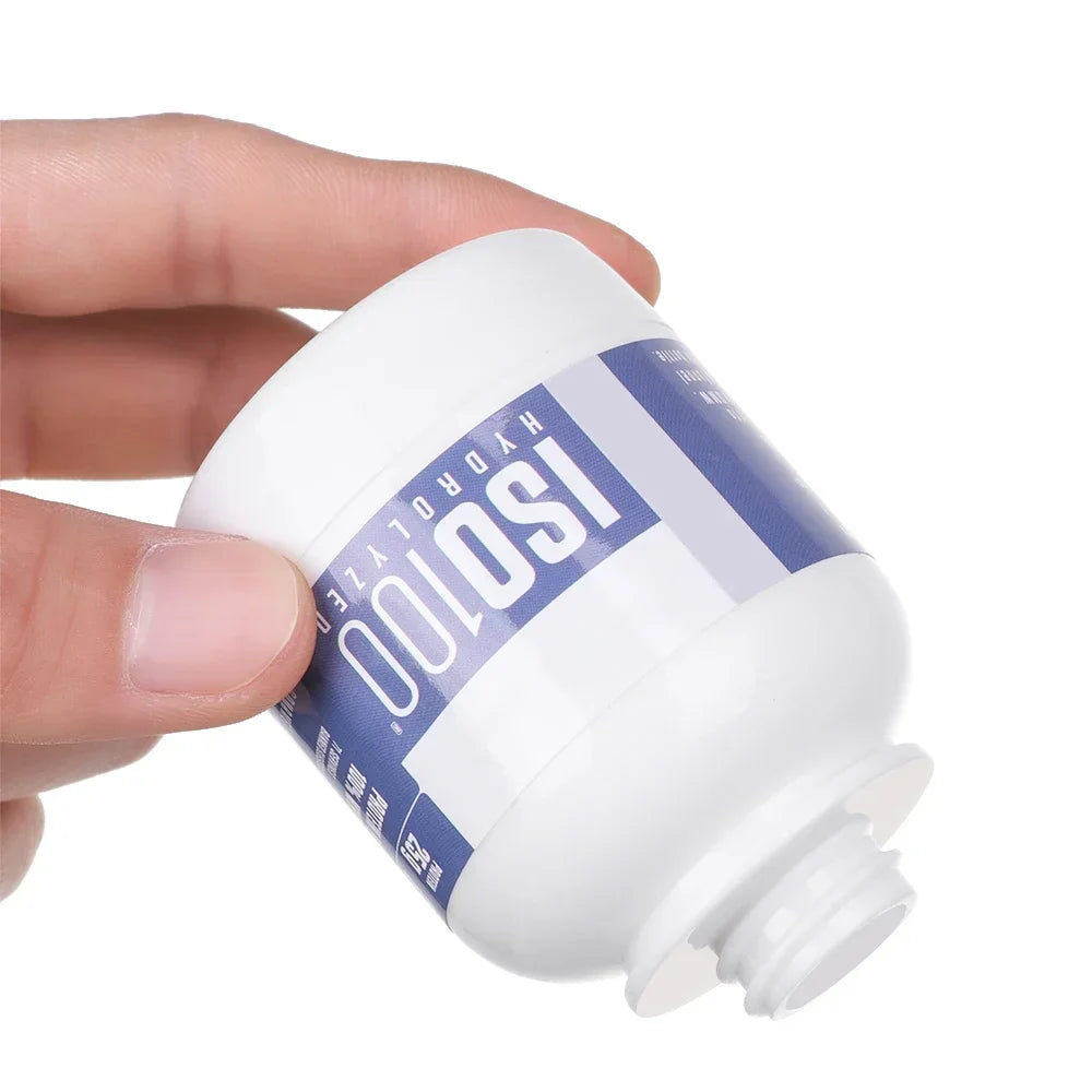 100/200ML Portable Mini Protein Powder Bottle with Keychain Health Funnel Medicine Box Container Small Cup Outdoor Sport Storage