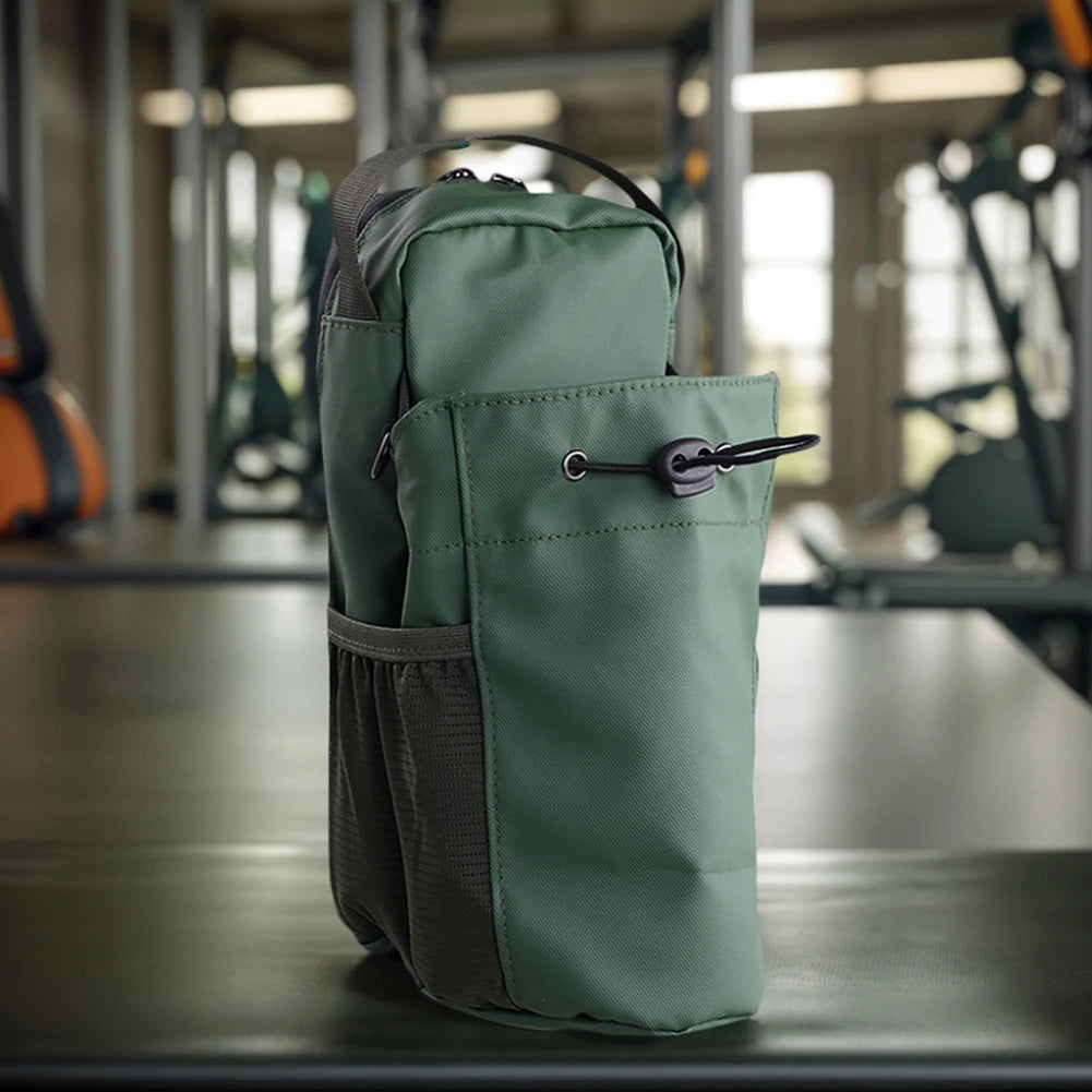 Magnetic Gym Sling Bag Waterproof Magnet Water Bottle Pouch Large Capacity Portable Travel Sports Bag Travel Fitness Accessories