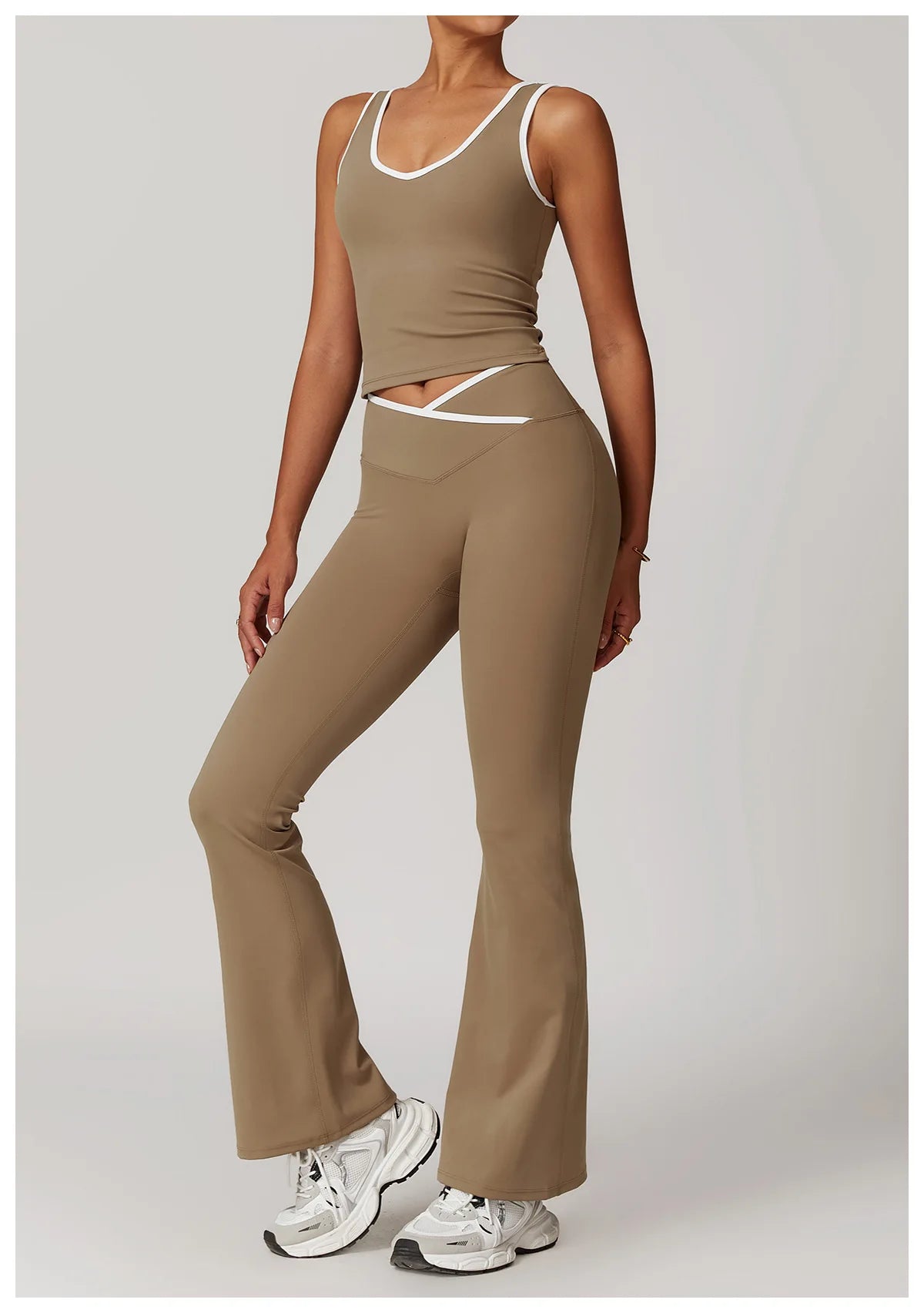 2PCS Yoga Set Women Tracksuit Nude Feeling Workout Sets Gym Clothes Push Up Fitness Running Sportwear Sport Bra Leggings Suit