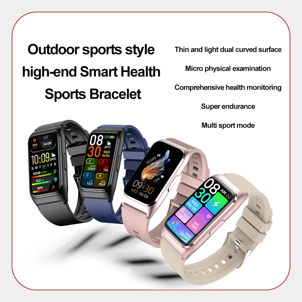 Outdoor Healthy Sports Wristband Five Organ Detection One Click Micro Physical Examination Women's Health Smart Bracelet IP68