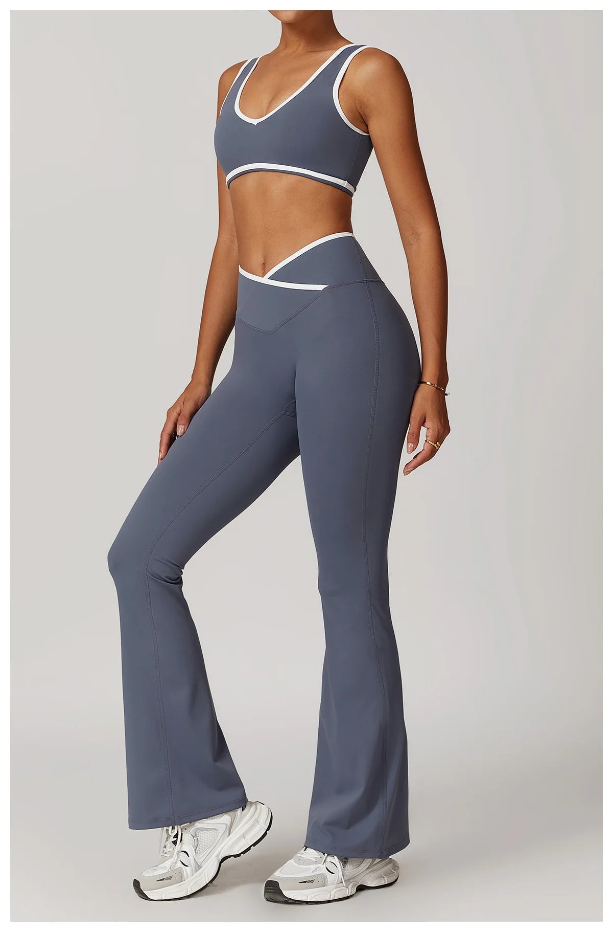2PCS Yoga Set Women Tracksuit Nude Feeling Workout Sets Gym Clothes Push Up Fitness Running Sportwear Sport Bra Leggings Suit