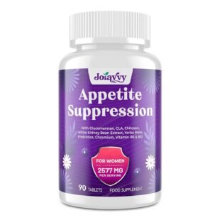 Appetite Suppressants for Women, Natural Fat Burner That Work Fast, High Dose in Glucomannan Konjac Root, White Kidney Bean for Weight Management, Metabolism Booster, Keto...