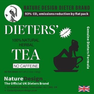Dieters Tea, Weight Management and Fat Burning tea, Promotes Slimming and Cleansing