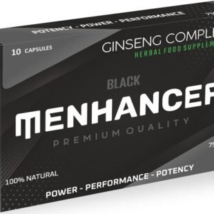 Enhance Your Performance - Extra Strength Performance Enhancing Pills, Stamina Endurance Booster Black Supplement Pills for Men - 10 Ginseng Capsules