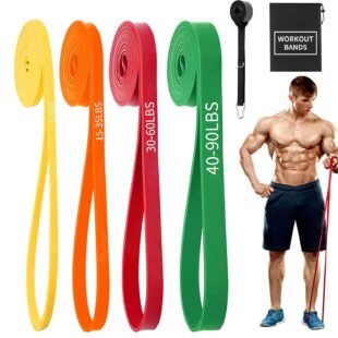Exercise Bands Resistance Bands for Working Out,Pull Up Bands Set,at Home Workout Equipment,Workout Bands for Men and Women,Stretch Bands
