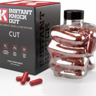 Instant Knockout Cut - 120 Weight Management Diet Pills - Men and Women -100% Natural Ingredients with Glucomannan, Green Tea Extract, Cayenne Pepper Seeds and More - UK Made...