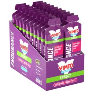 ISOTONIC | Caffeine Free Vimto Energy Gels | Performance-Enhancing Formula | Zero Fat Zero Sugar | 23g Carbohydrates (Pack of 20 x 60g) (Vimto)