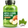 NATURELO Apple Cider Vinegar Capsules - Natural ACV with Mother Supplement for Men & Women for Detox, Cleanse and Weight Management - 120 Vegan Capsules