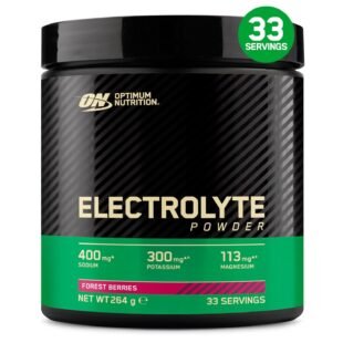 Optimum Nutrition Electrolyte Powder, Forest Berries Ready-to-Mix Formula, Sodium Magnesium Potassium Food Supplement for Workouts and Intense Training, 264 g, 33 Servings